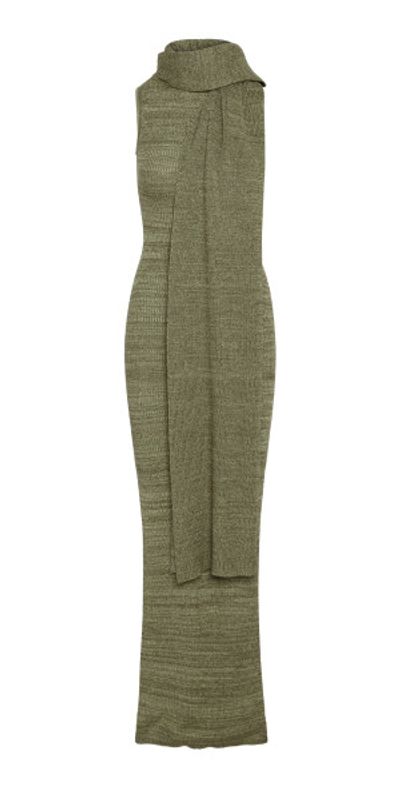 aya muse dress green Astra cotton-blend maxi dress in green - Aya Muse