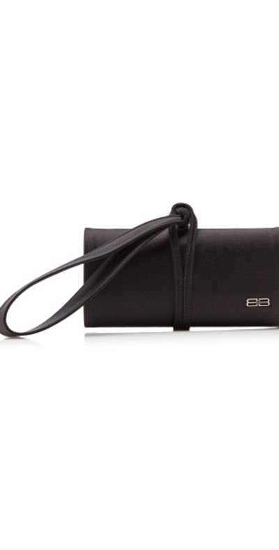 Balenciaga Balenciaga - BB Satin Clutch - Black - OS