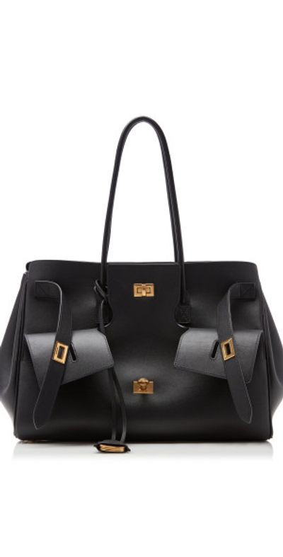 Balenciaga Balenciaga - Bel Air Medium Leather Carry-All Bag - Black - OS