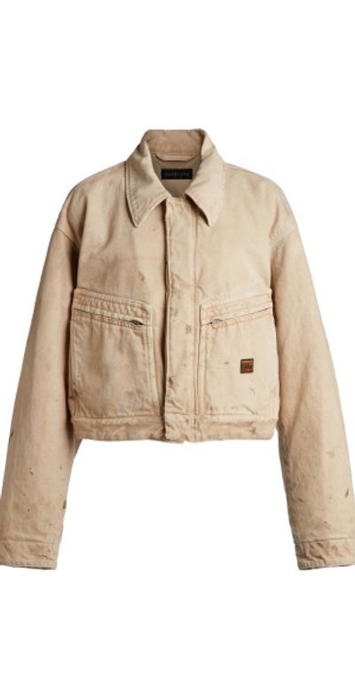 Balenciaga Balenciaga - Washed-Cotton Workwear Jacket - Neutral - FR 36