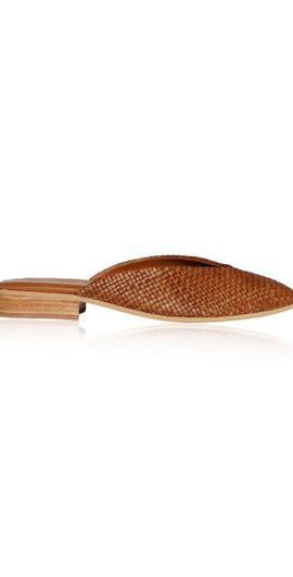 Bembien Bembien - Faye Woven Leather Mules - Tan - FR 37