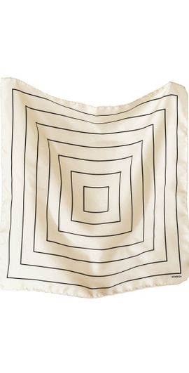 Bembien Bembien - Simone Silk Scarf - Black/white - OS