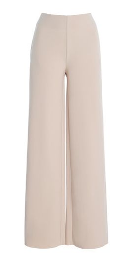 BIRROT BIRROT - Exclusive Lay2 High-Rise Bonded-Crepe Straight-Leg Trousers - Ivory - 0
