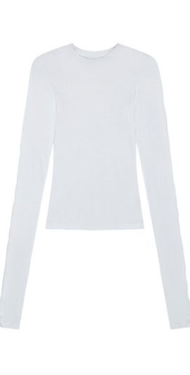 BIRROT BIRROT Line StretchCotton Top White M