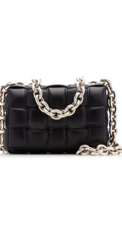 Bottega Veneta Bottega Veneta - The Chain Padded Cassette Leather Bag - Black - OS - Moda Operandi