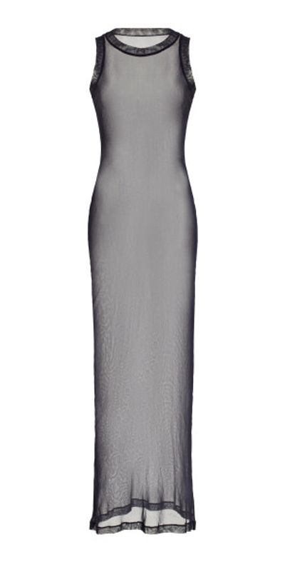 Brandon Maxwell - - Landry Racerback Mesh Maxi Dress - Navy - XS - Moda  Operandi