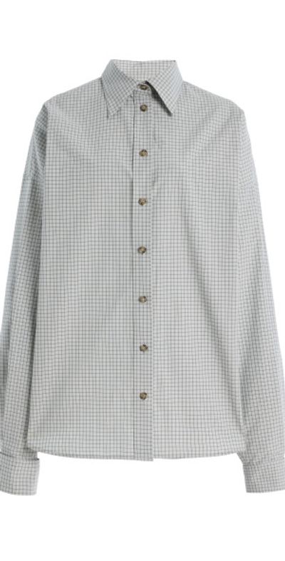 Brandon Maxwell Brandon Maxwell - The Harvey Relaxed Cotton Boyfriend Shirt - Grey - XL