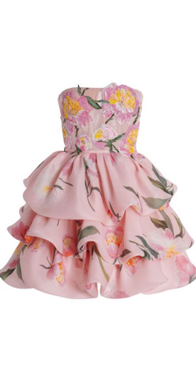 carolina herrera pink dress Sofia Hot Off Shoulder Column Gown seam pockets Carolina Herrera Short-Sleeve Belted Maxi