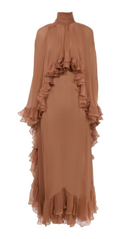nude flowy dress Nude Lace Midi Dress S