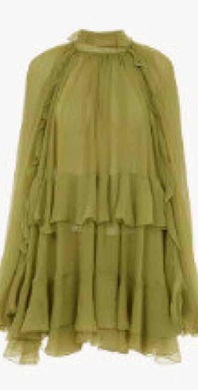 slim fit dress slacks Chloe Dress In Artichoke main image 0