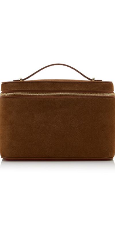 Christian Louboutin Christian Louboutin - Djanis Suede Top Handle Bag - Brown - OS