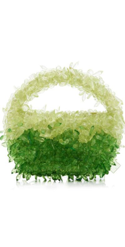 Clio Peppiatt - - Quartz Beaded Bag - Green - OS - Moda Operandi Clio Peppiatt - - Quartz Beaded Bag - Green - OS - Moda Operandi
