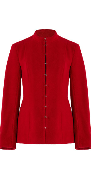 COLLEEN ALLEN - - Victorian Shaped Cotton Jacket - Red - US 2