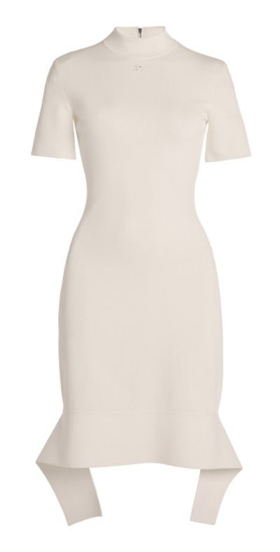 Courrèges Courrèges - Scuba Crepe Knit Dress - White - S