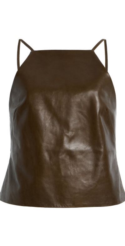 Cult Gaia Cult Gaia - Juji Leather Top - Green - US 8