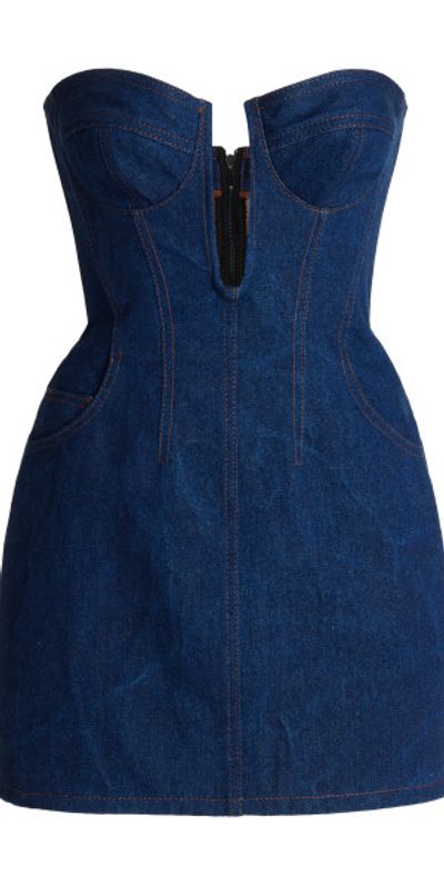 david koma dress blue CRYSTAL EMBROIDERED ASYMMETRIC MIDI DRESS
