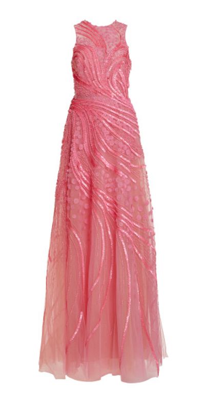 Elie Saab - - Beaded Maxi Dress - Pink - FR 36 - Moda Operandi Elie Saab - - Beaded Maxi Dress - Pink - FR 36 - Moda Operandi