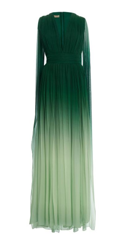 turquoise ombre bridesmaid dresses Fairy Ombre Chiffon Shawl Empire Waist Bridesmaid Dress main image 1