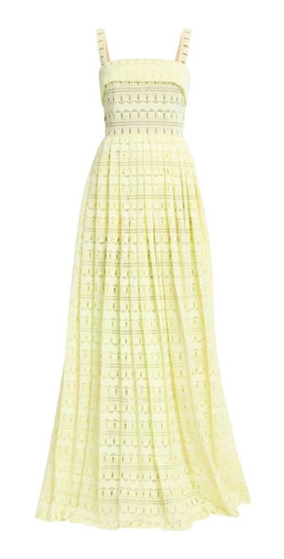 Elie Saab Elie Saab - Macrame Long Dress - Yellow - FR 36