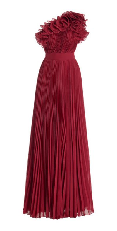 open lace back dress Silk and Velvet Long Dress