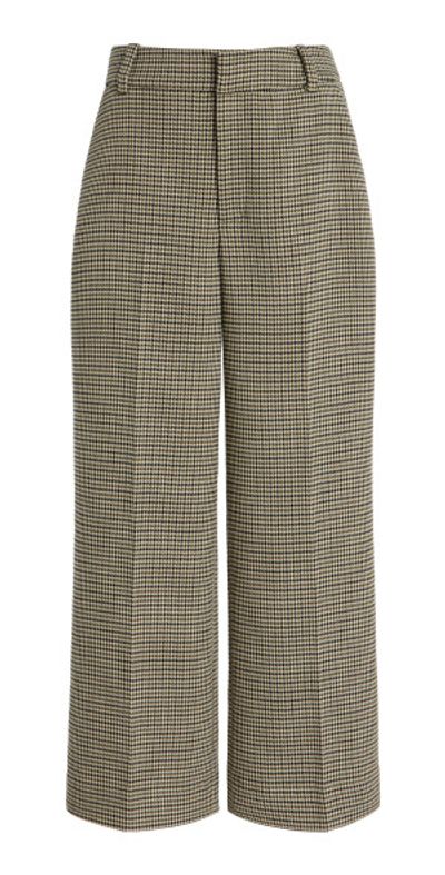 Favorite Daughter Favorite Daughter - Cropped Houndstooth Fiona Trousers - Plaid - US 0