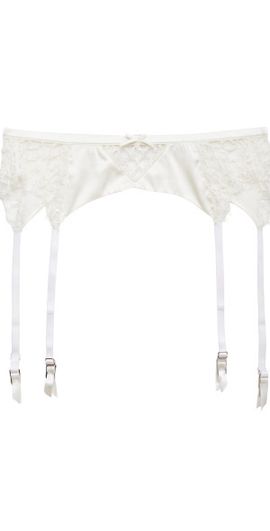 Fleur du Mal Fleur du Mal - x Galia Lahav Daphne Lace Garter Belt - White - 4