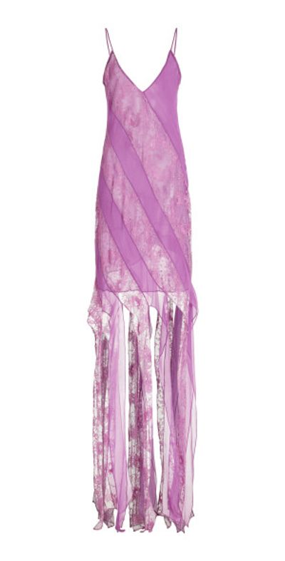 knee length dresses for ladies Purple Floral | Lace Trim Bustier Slip Gown for Wedding Guest Formal Event