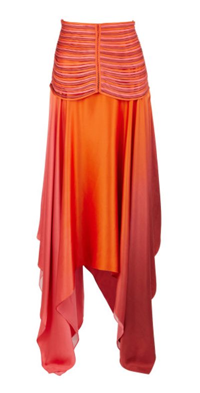 Francesca Miranda Francesca Miranda - Eden Hand-Dyed Silk Maxi Skirt - Multi - US 2