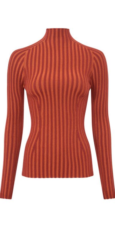 Gabriela Hearst Gabriela Hearst - Karlene Ribbed Virgin-Wool Top - Brown - L