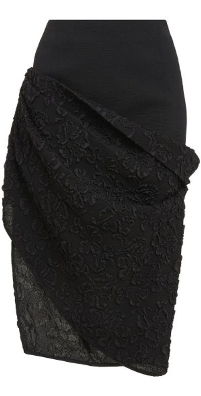 Givenchy Givenchy - Asymmetric Drapes Skirt - Black - FR 34