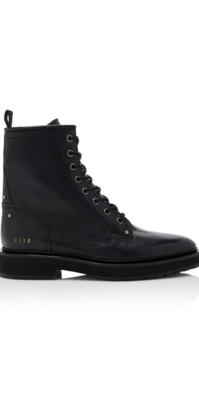 Golden Goose Golden Goose - Combat Leather Boots - Black - IT 42 - Moda Operandi