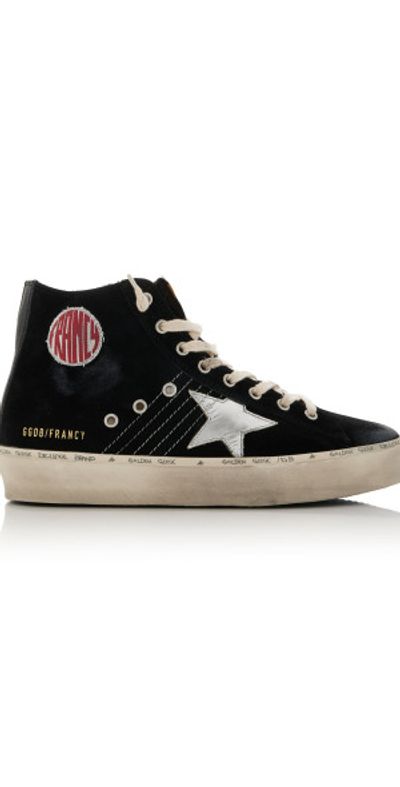 Golden Goose Golden Goose - Hi Francy Suede Platform Sneakers - Black - IT 40 - Moda Operandi