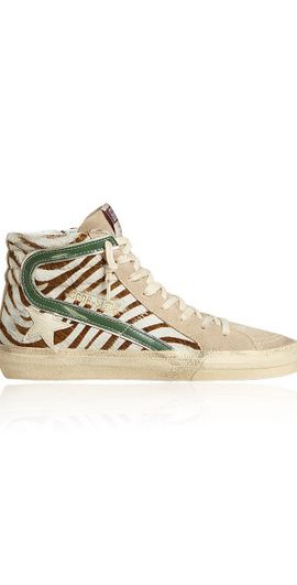Golden Goose Golden Goose - Slide Calf Hair High-Top Sneakers - Multi - IT 39