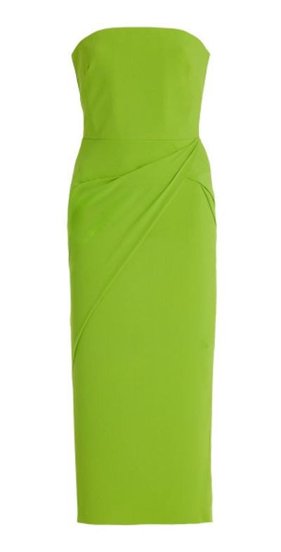 greta constantine green dress Fontaine Draped Shoulder Dress by Greta Constantine main image 0