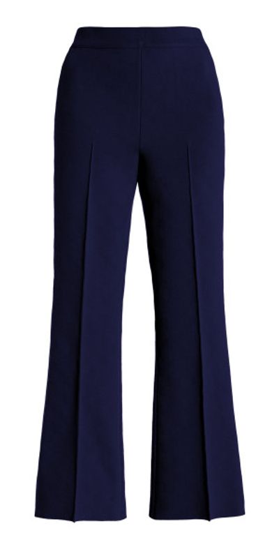 High Sport High Sport - Long Kick Flared Stretch-Cotton Knit Pants - Navy - L