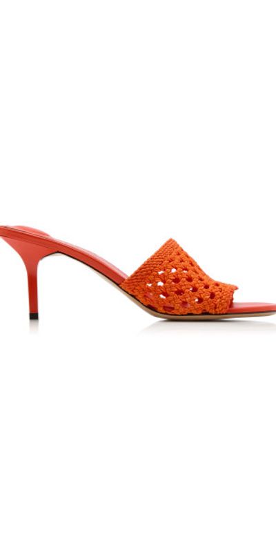 Jacquemus Jacquemus - The Cubisto Leather Mules - Orange - IT 37