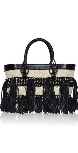 Johanna Ortiz Johanna Ortiz - Alcázar Natural Palm Mini Tote Bag - Black - OS