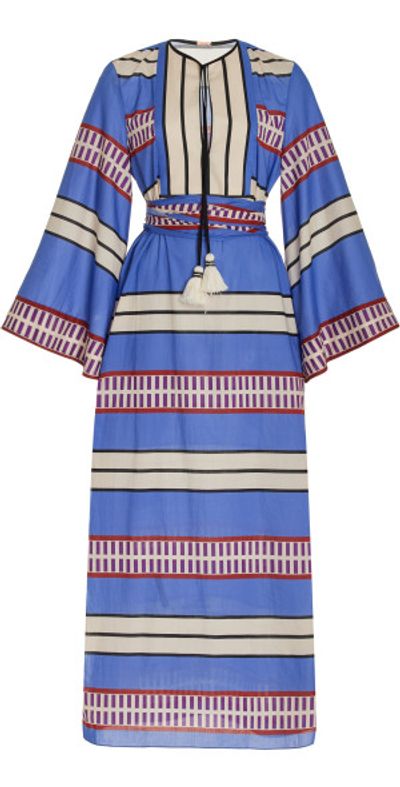 Johanna Ortiz - - Tropical Palm Cotton Midi Tunic Dress - Blue - US 8 - Moda Operandi Johanna Ortiz - - Tropical Palm Cotton Midi Tunic Dress - Blue - US 8 - Moda Operandi