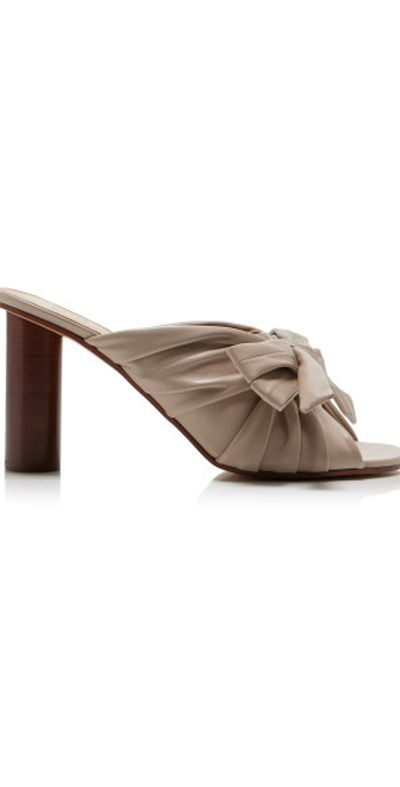 JW Anderson JW Anderson - Bow-Detailed Leather Sandals - Taupe - IT 37