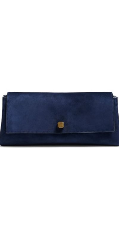 Khaite Khaite - Audrey Suede Clutch - Navy - OS