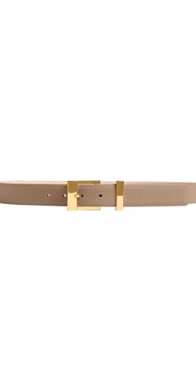 Khaite Khaite - Manhattan Belt - Gold (20Mm) - Brown - 75 cm