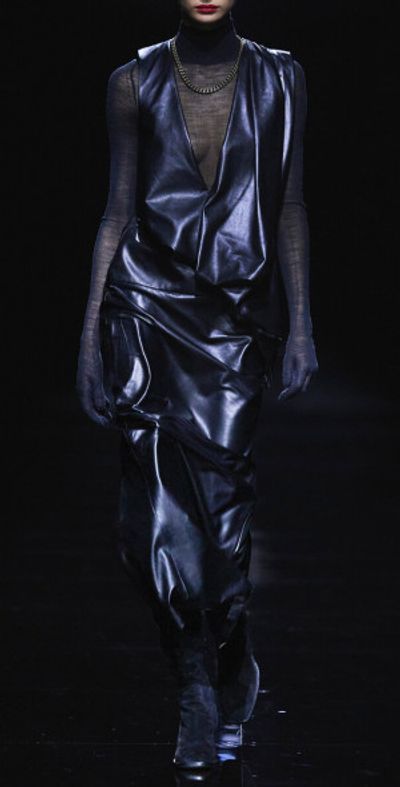 black leather a line dress Flying Tomato Black Faux Leather A-Line Mini Dress main image 1