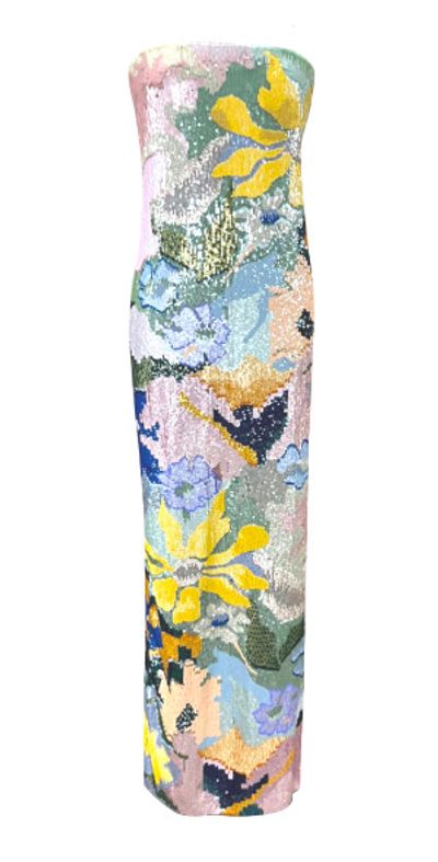 La Fuori La Fuori - Floral Jacquard Embroidered Dress - Multi - P