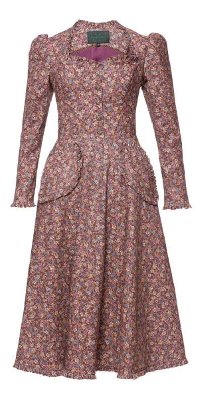 Lena Hoschek - - Bonnie Cotton A-Line Midi Dress - Pink - L - Only At Moda  Operandi