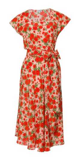 Lena Hoschek Lena Hoschek - Dorothy Floral Silk Midi Dress - Floral - S