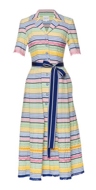 Lena Hoschek Lena Hoschek - Gelato Striped Midi Dress - Stripe - XL