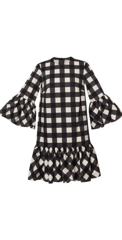 Lena Hoschek Lena Hoschek - Lilou Drop-Waist Mini Dress - Black/white - M