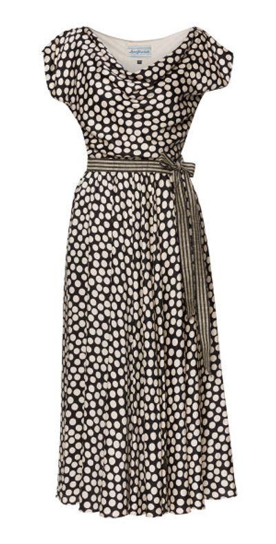 Lena Hoschek Lena Hoschek - Vibrance Polka-Dot Midi Dress - Black/white - XXL