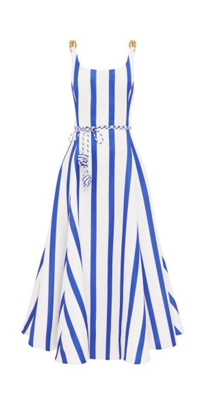 blue dress for baby girl Rayna Appliqué Bustier Maxi Dress
