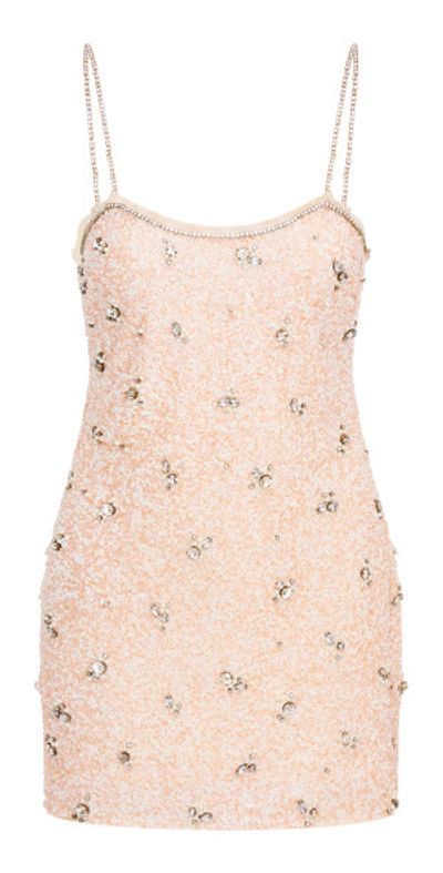 LoveShackFancy - - Windson Embellished Satin Mini Dress - Light Pink - US  10 - Only At Moda Operandi